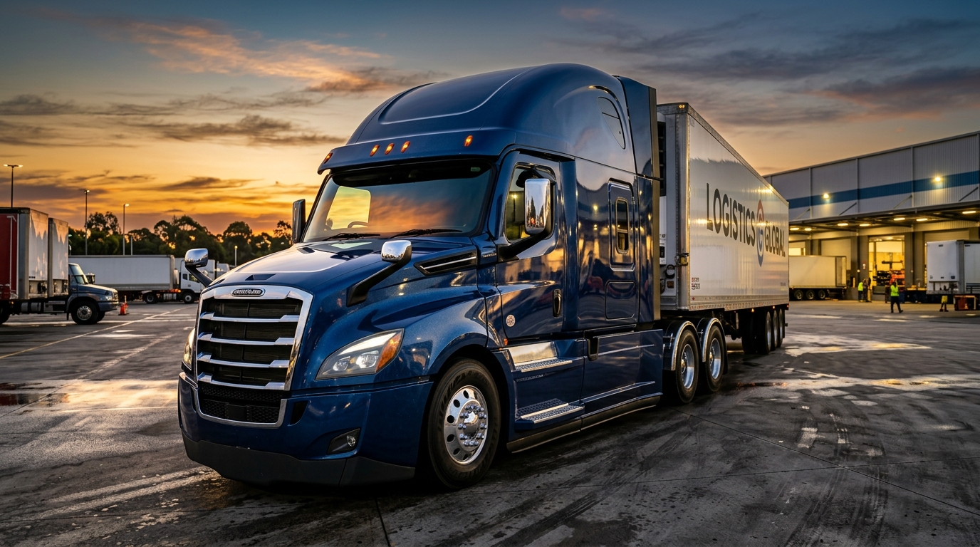 Xe đầu kéo Mỹ Freightliner Cascadia tại Xuân Hoa Dĩ An